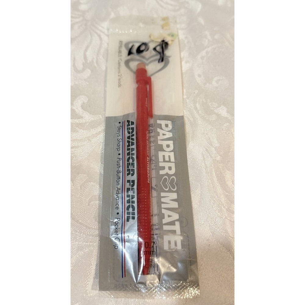 New In Package, Red 0.7mm Paper Mate Cassette Advancer Pencil ‎ VTG 1984 Read